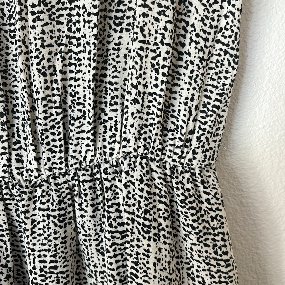 Three Eighty Two White Black Lila Abstract Dress Small - Picture 5 of 8